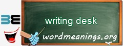 WordMeaning blackboard for writing desk